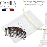 Camila Paris AD66-2 1. 190 cm grzebienie do włosów skorupy żółwia - opakowanie 4 szt