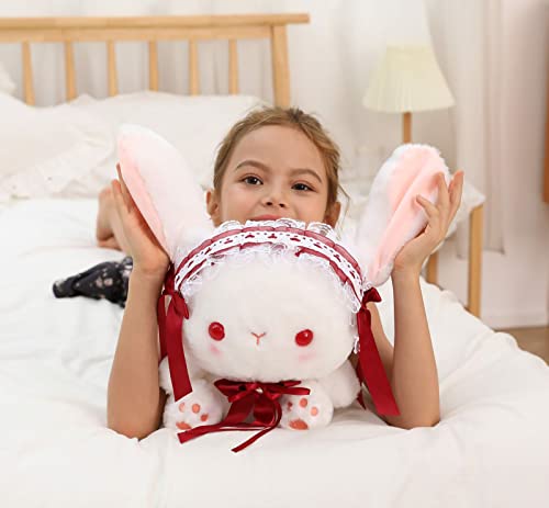 Yomotree Stuffed Animal Doll Plush Toys, Plushie Animal Toys, Cute Plush Animals, Lolita Bunny 13.7 Inches, Children's Gifts Rabbit (Red 13.7 Inch) #TOP2