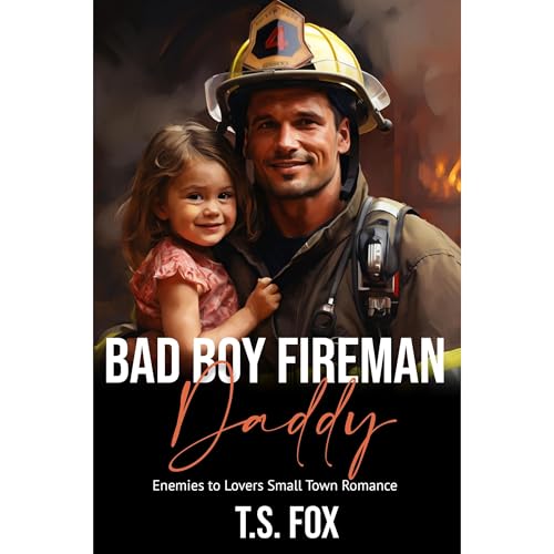 Bad Boy Fireman Daddy Audiolibro Por T.S. Fox arte de portada
