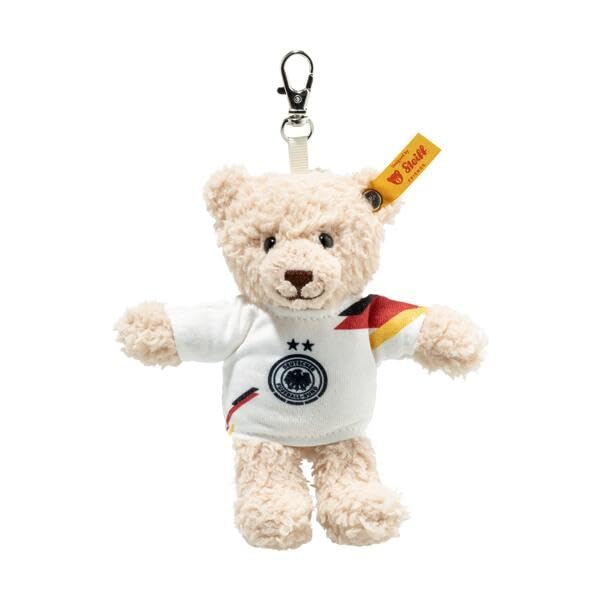 Steiff Mila Teddy Bear cuddly toy DFB pendant, cute stuffed toy with plastic eyes, children, boys & girls, Friends