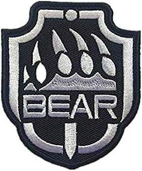 Escape from Tarkov Bear Military Hook Loop Tactics Morale Embroidered Patch