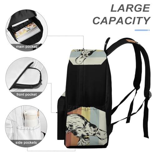 Rainbow Platypus Lightweight Travel Laptop Backpack Camping Daypack with Side Pockets for Shopping Work University4