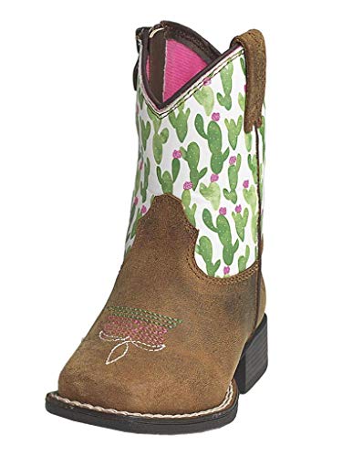 M&F Western Kids Baby Girl's Anaheim Boot (Toddler) Medium Brown 7 Toddler