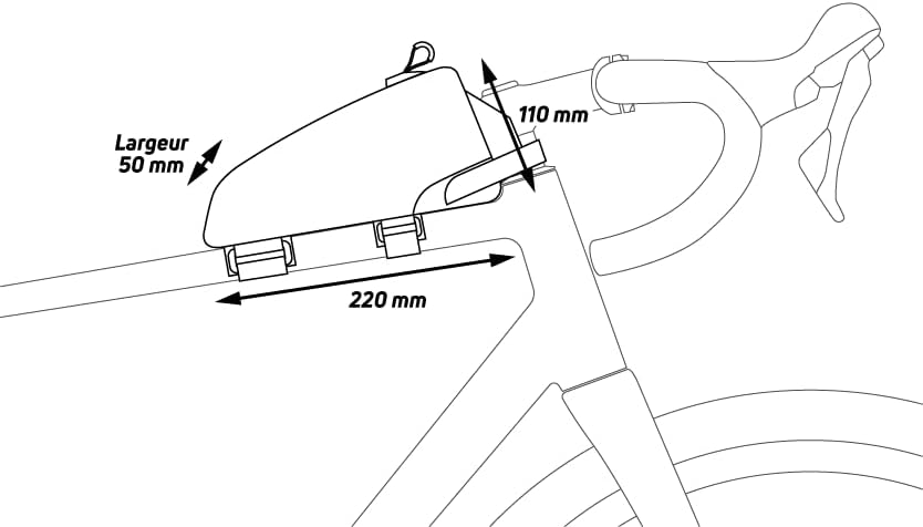 Miniatura 8 de Zefal 231195 - Bolsa para El Cuadro de Bicicleta z Race Triatlón s