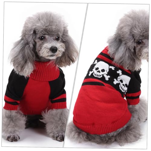Suéter disfraz para perro con calavera, talla L miniatura 5