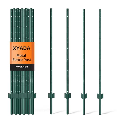 XYADX 5 ft Metal Fence Post