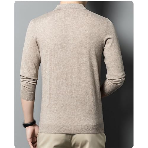 Casual Collar Woolen Sweater Middle-Aged Everything with All Wool Knitwear Spring and Autumn Business3