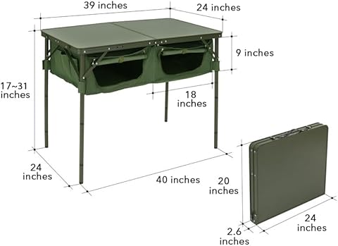 DOD GOOD RACK テーブル DOD「グッドラックテーブル」は収納スペース付き！車の荷室では