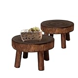 🌸🌸 Taille : ce lot contient deux petits porte-bonsaï en bois, il mesure 14 cm de diamètre, 9 cm de hauteur et 6 cm de longueur de jambe. Non seulement il est beau et pratique, mais il ne prend pas de place