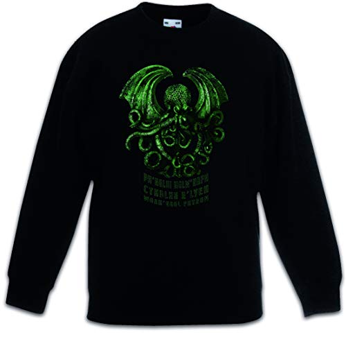 Sweat-shirt Cthulhu R'Lyeh kids pullover noir de sport et de détente