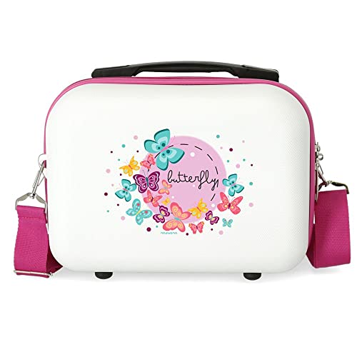 Trousse de toilette adaptable Movom Happy Time rigide en ABS multicolore 29x21x15 cm