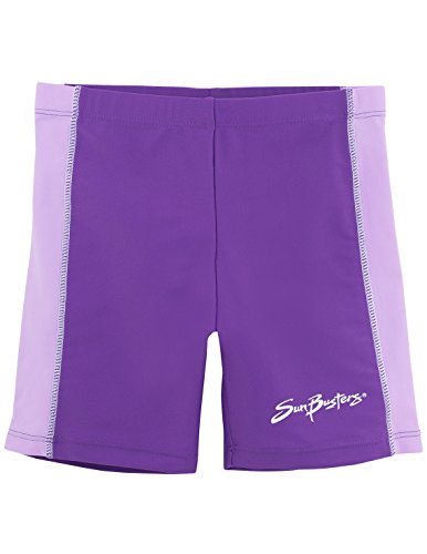 SunBusters Girls Swim Shorts(UPF 50+), Mimosa, 8/10 yrs
