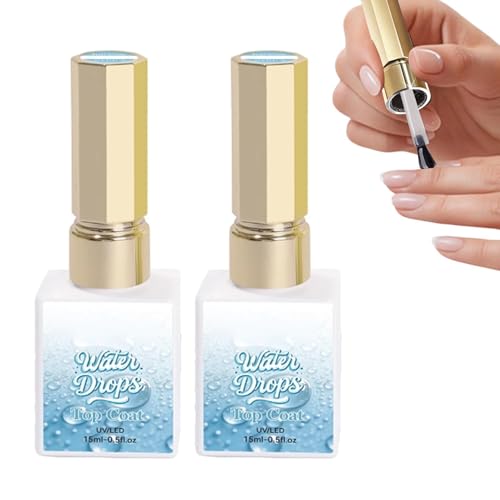 Gel Para Las Uñas,2 Piezas Gel de Uñas con Efecto Lluvia - pulido uñas - para Actuaciones, Hogar, Salón de Belleza, Bodas, Vacaciones, Uso Diario, Mujeres y