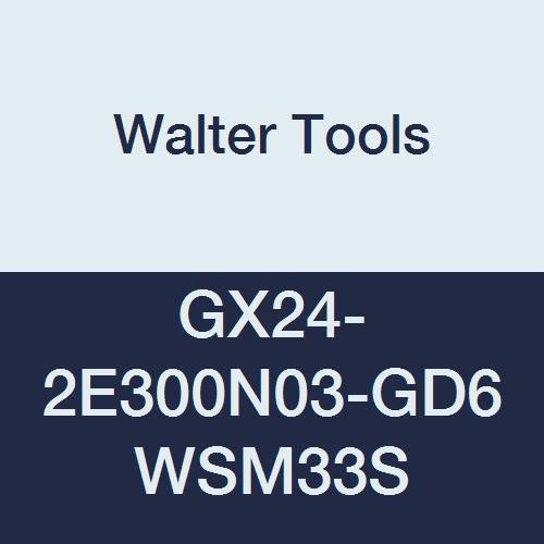 GX24-2E300N03-GD6 WSM33S Carbide Tiger-Tec Grooving Indexable Turning Insert, 0.012" Corner Radius (Pack of 10)