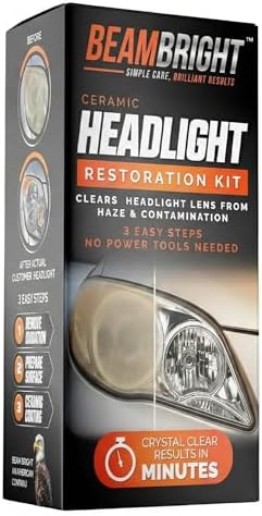BEAM BRIGHT Ceramic Headlight Restoration Kit – Car Headlights Cl...