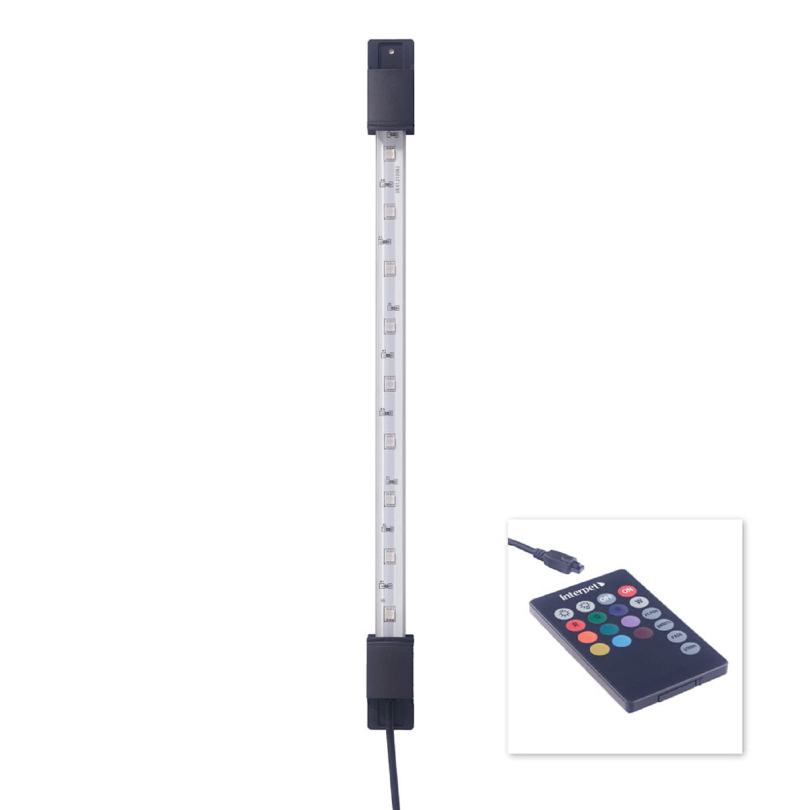 Interpet Iluminación Start Plus De Led Impermeable, Sumergible para Acuarios, El Color Se Puede Cambiar con El Mando A Distancia, 36Cm 250 g