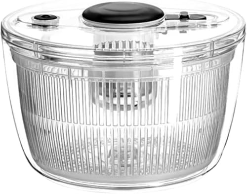 EVREFINサラダスピナー 野菜水切り器 小 丸型 2~3人分 一人暮らし 食器洗い乾燥機 (5L)