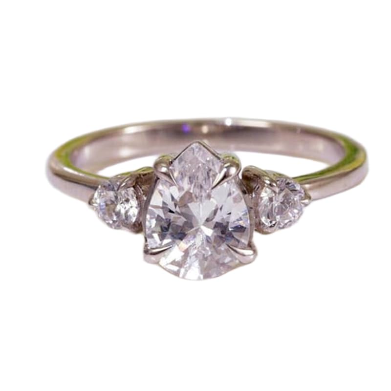 Bague imposante argent 925 avec pierre CZ incolore LK_DHR_0776