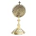 Needzo Small Auto Monstrance with Magnetic Base, Catholic Car Decoration, Religious Keepsake, 2.5 Inches