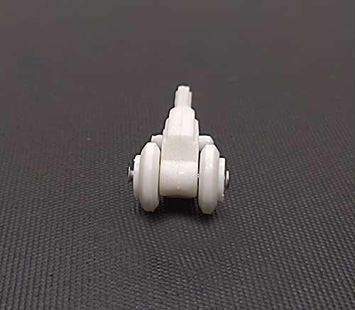 Image of FAPBADRI Plastic Runners /Sliders /Rollers for Curtain Channel, White Colour, 20 Pieces