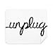 Unplug Funny Design Pattern Quote Cleaning Cloth Screen Cleaner 2pcs Suede Fabric