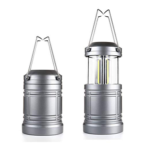 2 Pack Camping Lantern 500 Lumens Collapsible Portable LED Lantern for Emergency, Hurricane, Storms,...