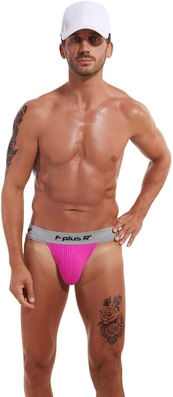 Shapewear Mens Underwear Jockstrap Athletic Supporters, Performance Jock Strap Gay Lingerie with Elastic Waisband