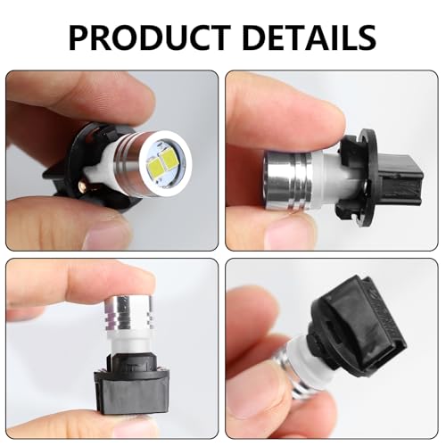 wuyaoyao 6PCS 194 LED Light Bulb, T10 168 W5W 2825 Car Led Lights Replacement Bulb, Super Bright LED Bulbs for Car Interior Dashboard Dome Map Door Dash Courtesy License Plate Lights (White)