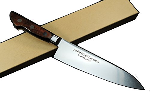 堺孝行 定番包丁(木目ハンドル) TUS (16611, 牛刀 180mm)