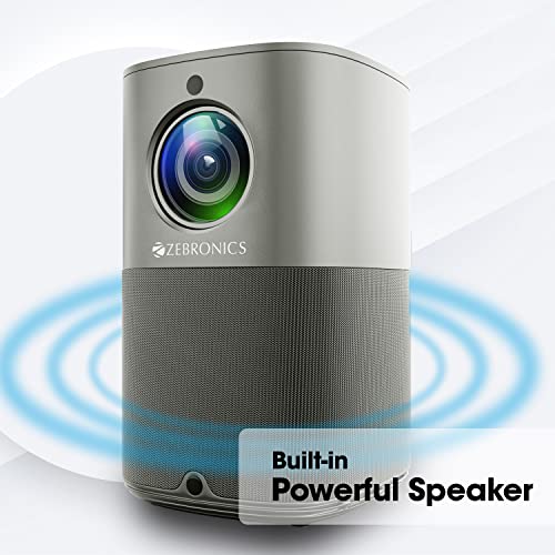 Image of ZEBRONICS PIXAPLAY 18,Smart LED Vertical Projector, 8200 Lumens, 4K Support,Dolby Audio,200 inch Screen Size,HDMI,USB, WiFi,Supports Bluetooth,1080p Native,Electronic Focus,APP Support,Miracast