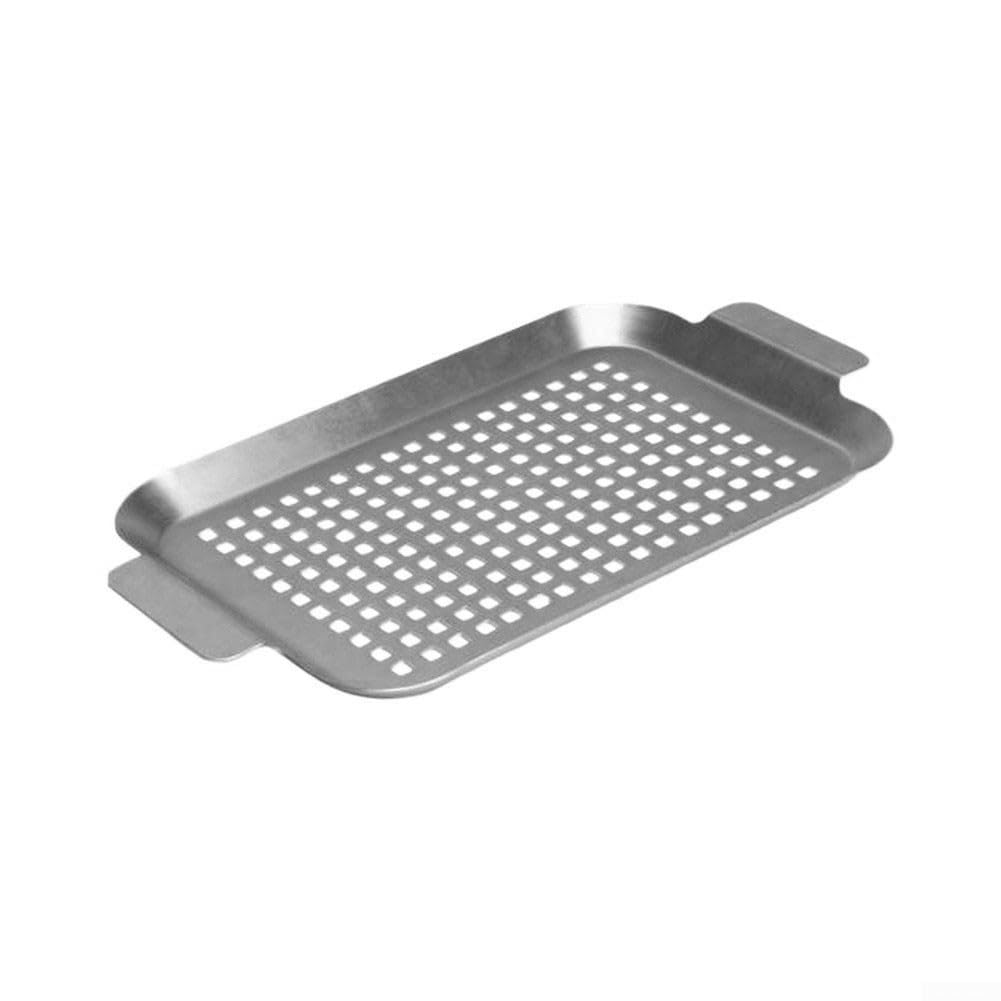 Cesta Barbacoa para acero Inoxidable con Agujeros para Verduras(49.5 * 30 * 2CM)