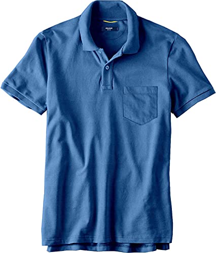 Celsius Men's Half Sleeve Classic Solid Pique Polo with Pocket
