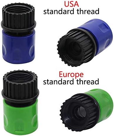Garden Hose Connection Accessories Greenhouse Thread Quick Connector USA standard/European standard Hose Connector 3/4" Female Thread Joints 50 Pcs (Color : Europe norm thread, Diameter : 3/4'')
