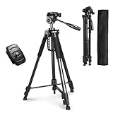 Takamine Lightweight Laser Level Tripod,58.27 Inch Adjustable Laser Level Stand, with 3-Way Rotating Head, 2 Bubble Levels, 1/4 Inch Threaded Interface