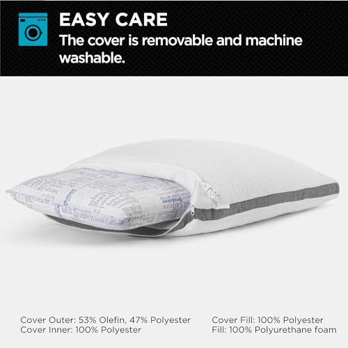 Brookstone 2-in-1 Comfort Memory Foam Pillow thumbnail 5
