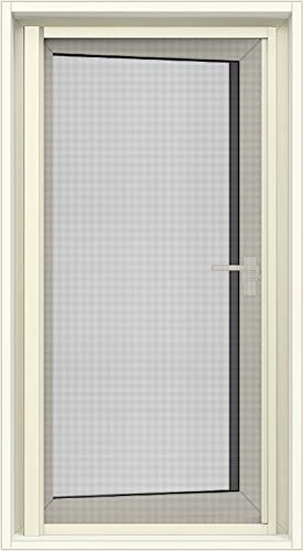 デュオPG 横引きロール網戸 装飾窓(たてすべり出し・横すべり出し・両縦すべり出し)専用 片引きタイプ 06011 内法基準W：600mm × 内法基準H：1,100mm W-06011-CBDG 製品色：ホワイト(W) 網種類：標準ネット LIXIL リクシル TOSTEM トステム