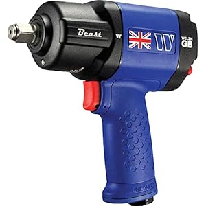 Welzh Werkzeug 1/2″ Air Impact Wrench Gun 1982NM of Power Only 1.65KG 9000RPM The Beast Britannia Edition