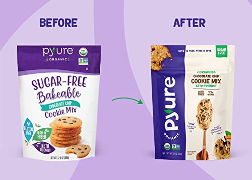 image for Pyure Organic Chocolate Chip Cookie Mix | Keto Cookies, Sugar Free Coo