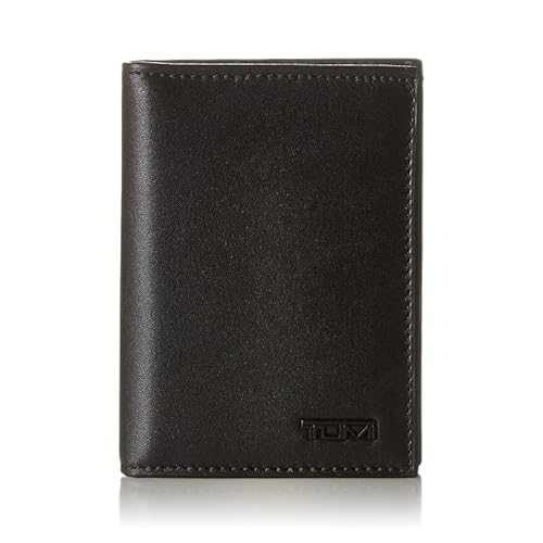 TUMI - Delta L-Fold Wallet with RFID Lock - Slim Bifold Leather Wallet - ID Window & Card Slots - Premium Gift Box - 4