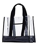 [リンネ] プールバッグ キッズ ウォータープルーフバッグ ビーチバッグ 水泳 クリアブラック(透明)