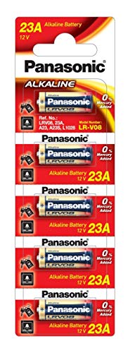 Image of Panasonic Alkaline A23 12V Battery, Pack of 5