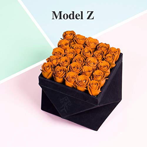 Premium Roses| Real Roses That Last a Year | Fresh Flowers| Roses in a Box (Black Box, Large)
