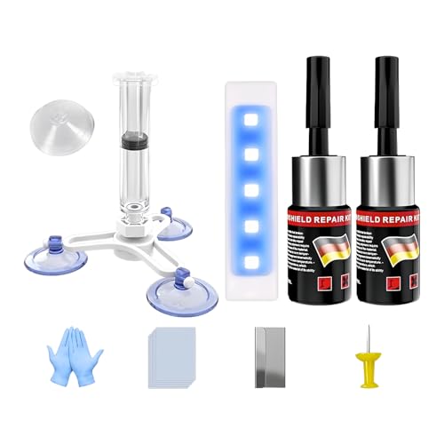 Kit restauration de pare-brise de voiture avec lampe de durcissement de nuit