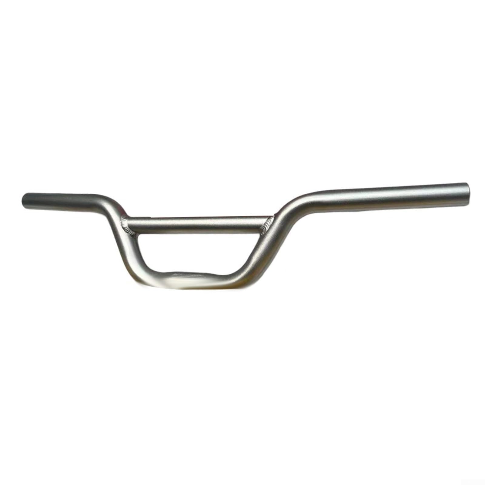BlesConi Bicycle Handlebar 520mm Wide Alloy Riser Bar 25.4mm Stem Fit Comfortable Grip for Road Mountain Bike(silver)