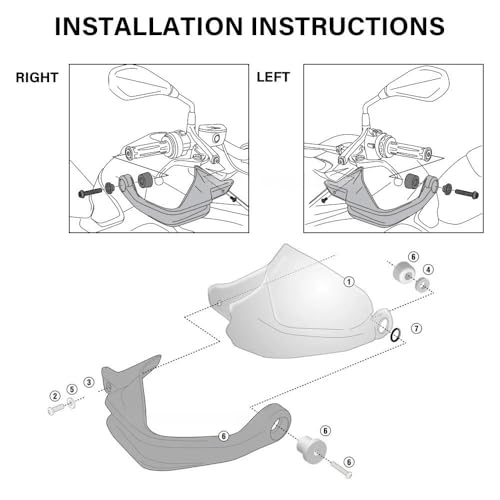Protège-mains extensions moto protection vent VFR800X Crossrunner - 7