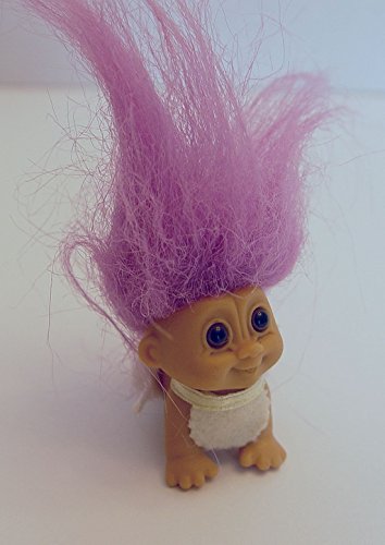 Muñeco Bebé Troll Mini de 2 Pulgadas con Cabello Púrpura miniatura 2