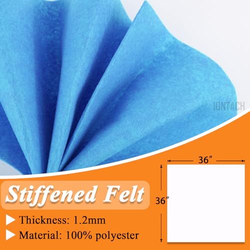 Image of IONTACH 36 inch X 36 inch Stiff Felt Fabric 1.2mm Thick (Sky Blue)
