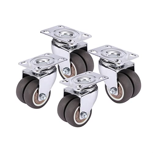 Roulettes pivotantes robustes sans frein 2 pouces pour chariot de manutention