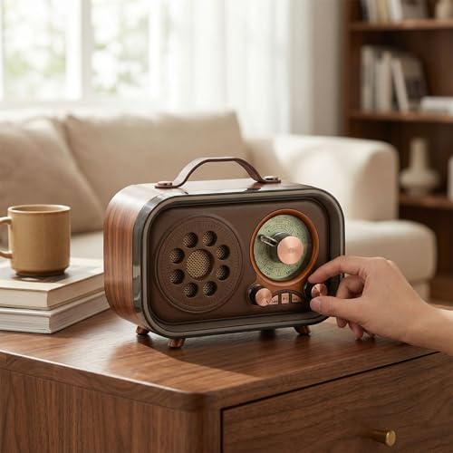 Radio portátil retro Tangxi AM FM SW Bluetooth miniatura 5