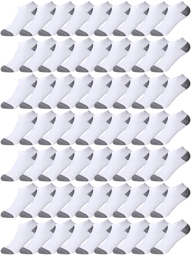 Image of Foaincore 60 Pairs Ankle Socks Bulk for Men Women, Low Cut Breathable Cushioned Athletic Running No Show Socks Multipack